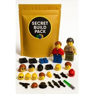 LEGO Mystery Builder Pack 30 Minifigure Parts Build Your Own Heroes Gift